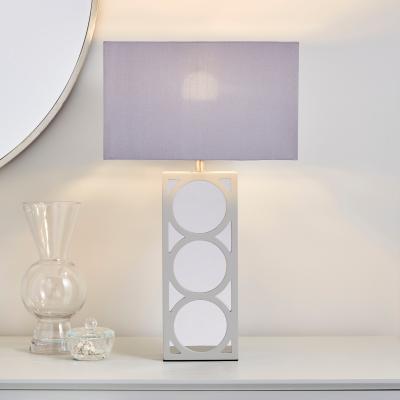 Dunelm Delphi Table Lamp Silver