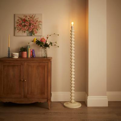 Dunelm Bobby Coloured Floor Lamp Base Ivory