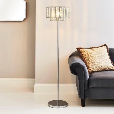Dunelm Monica Chrome Floor Lamp Chrome