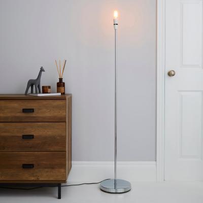 Dunelm Stem Chrome Floor Lamp Base Silver