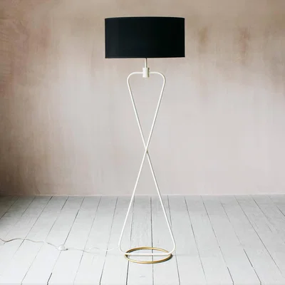 Graham & Green Laurent Ivory Floor Lamp