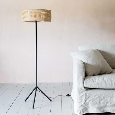 Graham & Green Camille Natural Floor Lamp