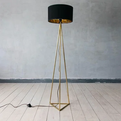 Graham & Green Leopold Brass Floor Lamp