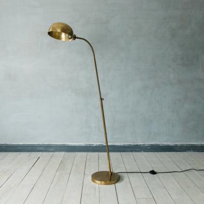 Graham & Green Antiqued Brass Floor Lamp
