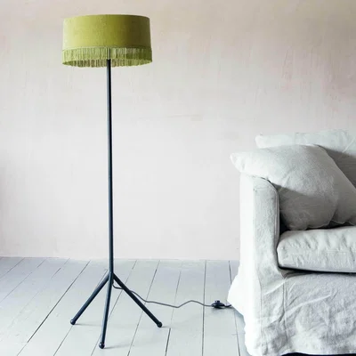 Graham & Green Camille Yellow Floor Lamp