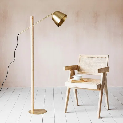 Graham & Green Cooper Brass Floor Lamp