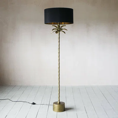 Graham & Green Bronze Palm Tree Floor Lamp