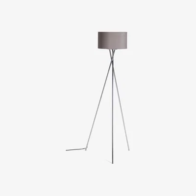 Habitat Habitat Tripod Floor Lamp - Grey and Chrome
