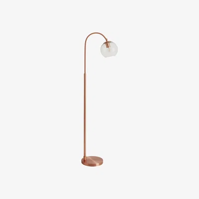 Habitat Habitat Coleman Floor Lamp - Clear and Copper