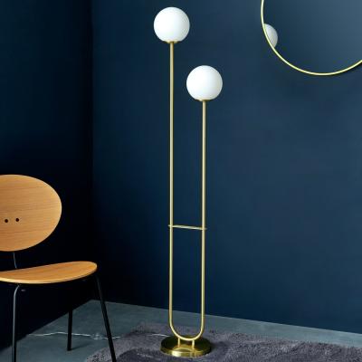 Habitat Shore Light Rahda 2 Light Multihead Floor Lamp - Gold