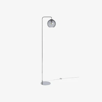 Habitat Habitat Luxe Glass Statement Floor Lamp - Chrome