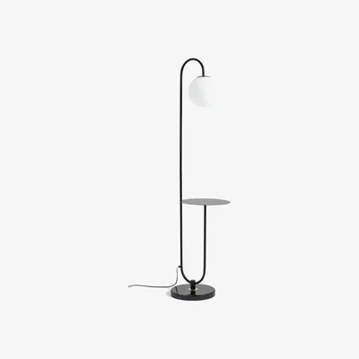 Habitat Habitat Sagara Opal Shelf Floor Lamp - Black