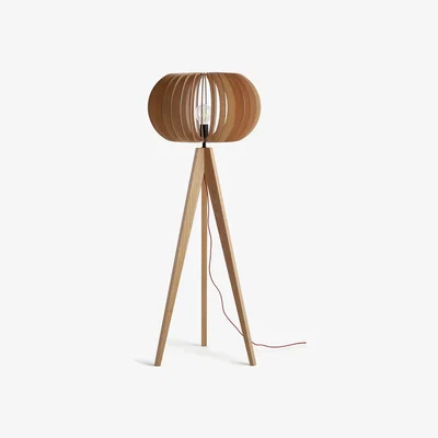 Habitat Habitat Achille Ash Wooden Tripod Floor Lamp