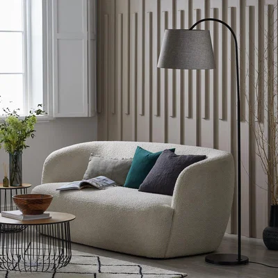 Habitat Habitat Modern Country Arc Floor Lamp - Matt Black & Grey