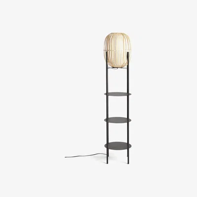 Habitat Habitat Aoki Bamboo Shelved Floor Lamp