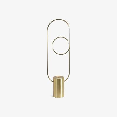 Habitat Habitat Pill LED Floor Lamp - Brushed Brass