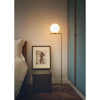 Heal's Flos IC F2 Floor Light Brushed Brass - Heal's UK Lighting