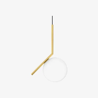 Heal's Flos IC S1 Pendant Glossy Red Burgundy - Heal's UK Lighting