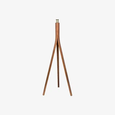 Heal's Heal's Baxter Wooden Floor Lamp Base Dark Ash - Heal's UK Lighting