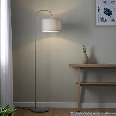 Homebase Kendal Floor Lamp - Grey