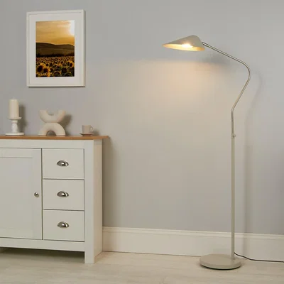 Homebase Laila Floor Lamp - Stone