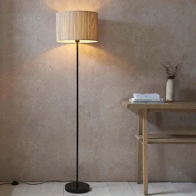 Homebase Caen Floor Lamp - Natural