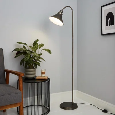 Homebase Didsbury Pewter Floor Lamp