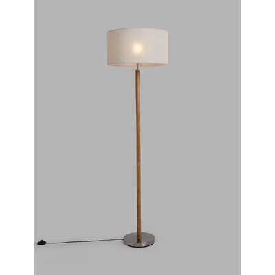 John Lewis John Lewis & Partners Parawood Floor Lamp, Light Brown