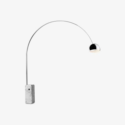 John Lewis Flos Arco Dimmable LED Arched Floor Lamp, Silver