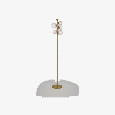 John Lewis John Lewis Disco Floor Lamp, Warm Satin Brass