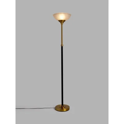 John Lewis John Lewis & Partners Illumination Floor Lamp, Black/Brass