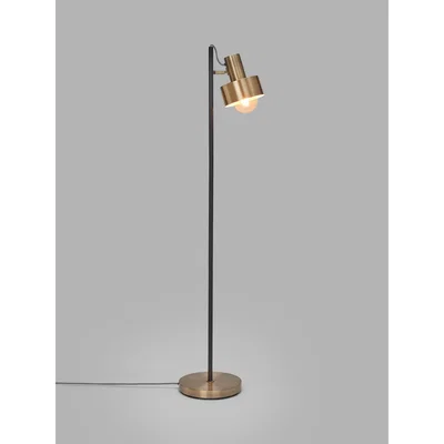 John Lewis John Lewis & Partners Large Shelby Floor Lamp, Brass