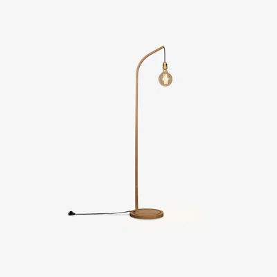 John Lewis Tom Raffield Mooring Floor Light, Oak