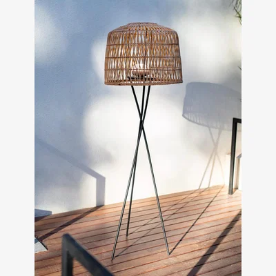 John Lewis Newgarden Amalfi 145 Wireless Outdoor Floor Lamp, Natural