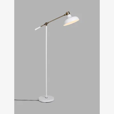John Lewis John Lewis Balance Arm Floor Lamp, White