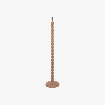 John Lewis Laura Ashley Maria Wooden Floor Lamp, Natural Oak