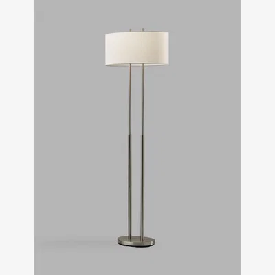 John Lewis John Lewis Duet Floor Lamp, Steel