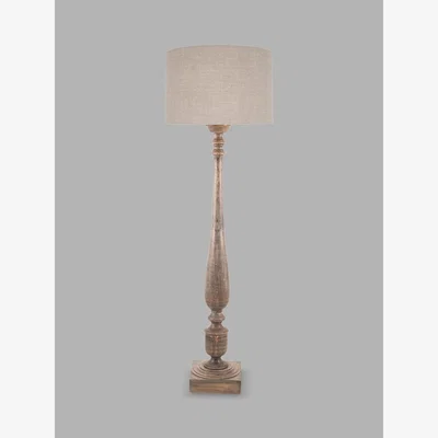 John Lewis Pacific Lifestyle Ailia Mango Floor Lamp, Grey