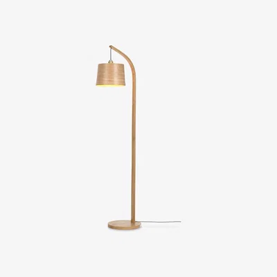 John Lewis Tom Raffield Mullion Floor Lamp, Solid Oak