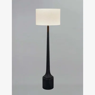 John Lewis Pacific Lifestyle Marin Black Wooden Floor Lamp, Black