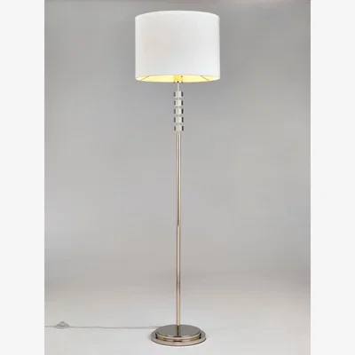 John Lewis John Lewis Greta Cut Glass Floor Lamp, Dove Grey