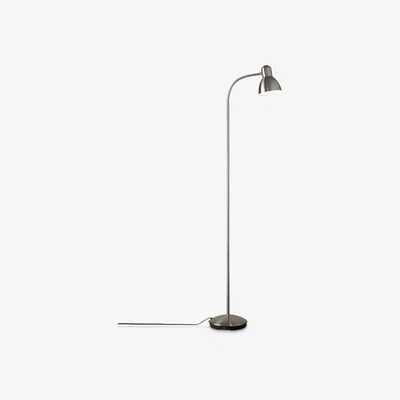 John Lewis ANYDAY John Lewis & Partners Mykki LED Floor Lamp, Satin Nickel