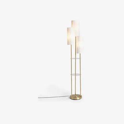 John Lewis John Lewis Cluster Trio Shelf Floor Lamp, Brass