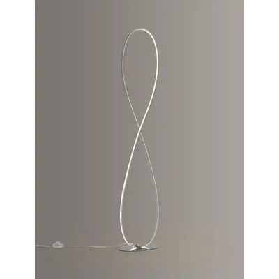 John Lewis John Lewis & Partners Ora LED Floor Lamp, Chrome