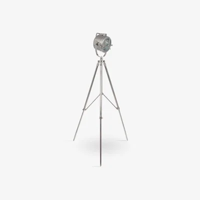 John Lewis Pacific Lifestyle Marine Tripod Floor Lamp, Nickel