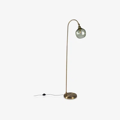 John Lewis John Lewis Cartmel Textured Glass Floor Lamp