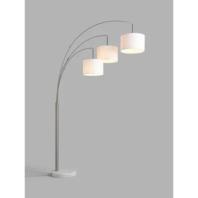 John Lewis John Lewis & Partners Angus 3 Arm Arched Floor Lamp