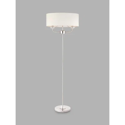 John Lewis Bay Lighting Hailey Floor Lamp, Silver