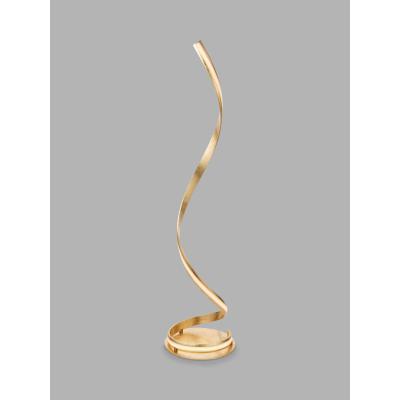 John Lewis Bay Lighting Esther LED Floor Lamp, Metallic Gold