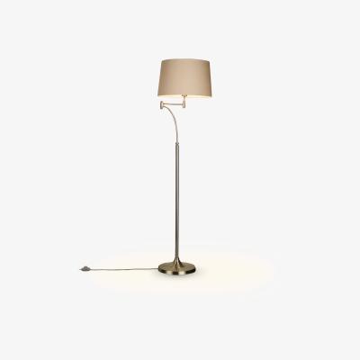 John Lewis John Lewis & Partners Evelyn Swing Arm Floor Lamp, Nickel